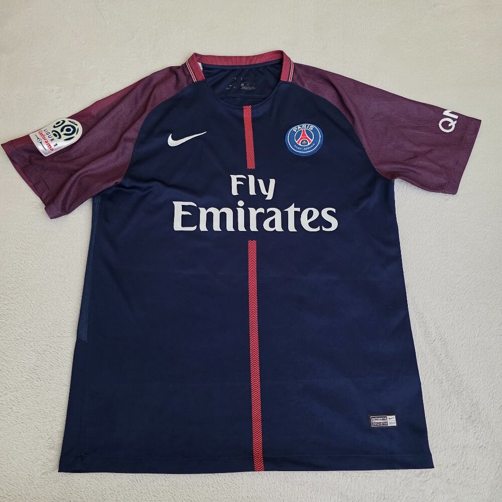 Paris Saint Germain Jersey Mens XL Blue Nike Dri Fit Ligue 1 Soccer Mbappe 29